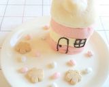 超簡単お菓子の家♪春のロールケーキハウス作り方3写真