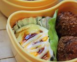 簡単お弁当おかず✿茹で卵にオイマヨ作り方2写真