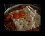 超簡単!?チーズトマトチキンラーメン作り方3写真