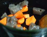 真冬が美味しい！里芋のプルルン鶏煮作り方3写真