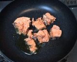【糖質制限】鮭缶としらすのごま油炒め作り方1写真