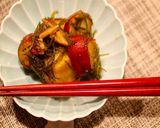 サツマイモと切り昆布の煮物作り方3写真