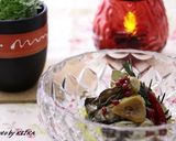 ハーブたっぷり　牡蠣のオイル漬け作り方10写真