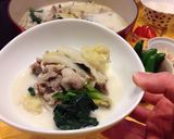 豚バラ肉と白菜のスパイスミルク鍋作り方8写真