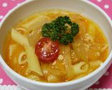 たらこin☆トマトクリームスープパスタ❤作り方6写真