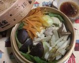 蒸籠で☆彡温野菜とお味噌汁作り方7写真