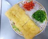 簡単おつまみ✾油揚げでチーズお好み焼き風作り方1写真
