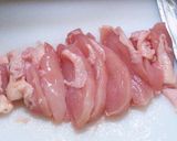 チンゲン菜と鶏胸肉のクリーム煮作り方1写真