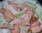 チンゲン菜と鶏胸肉のクリーム煮作り方8写真