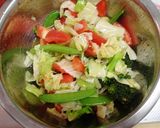 (∵)屋：レバーと野菜のサラダディッシュ作り方5写真