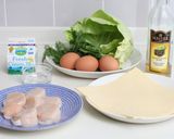 ホタテのパイ包み焼き　サバイヨンソース添作り方1写真