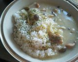 ホタテの子で♪あっという間の豆乳スープ作り方8写真