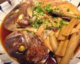 我が家の黄金比率!鯛のあら煮作り方5写真