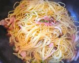 ベーコンとしめじの和風パスタ☆作り方5写真