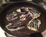 茄子と鶏そぼろの卵とじ丼作り方2写真