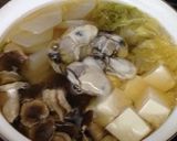 ぷりぷり牡蠣とジャンボしめじのお鍋作り方4写真