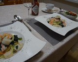 海老と帆立とほうれん草のパスタ作り方7写真