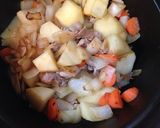 りんご2個使用のトロトロ濃厚土鍋カレー!作り方4写真