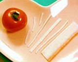 ミニトマトをちょっとオシャレに！キャラ弁作り方1写真