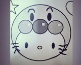 アンパンマンキティの立体キャラケーキ♡作り方1写真