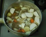 ワン鍋牛肉と野菜のスープ水で煮るだけ簡単作り方2写真