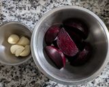 ビーツとにんにくの冷製スープ作り方1写真