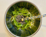 超簡単おいしい！水菜とツナの和風サラダ作り方2写真