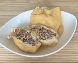 油揚げの巾着煮。人参白滝ツナ炒めを使って作り方5写真