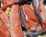 春キャベツと鮭のバルサミコ酢醤油ソテー作り方1写真