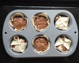 ホケミで簡単☆チョコマフィンパイ。作り方6写真