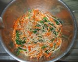ニンジン胡麻あえ♪簡単ほうれん草もやし作り方9写真