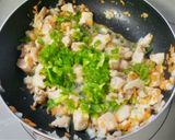 昔ながらのチキンライスで作ったオムライス作り方2写真