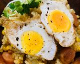 カレーピラフミニ目玉焼き乗せ●夏休みご飯作り方12写真