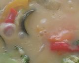 贅沢野菜サフランクリームスープ作り方3写真