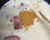 かぼちゃと厚切りベーコンのクリーム煮作り方5写真