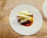 餃子の皮の「魔法のキャンディ・ピザ」作り方2写真