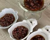 ゆで小豆とビターなコーヒーゼリー♪作り方5写真