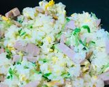 省コスト●魚肉ソ＆豆苗の玉子チャーハン作り方3写真