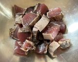 カツオのタタキのアボカドあえ作り方1写真