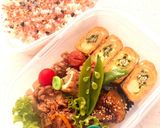 簡単！かぼちゃの胡麻甘焼き（お弁当）作り方5写真