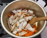 野菜たっぷりわが家のもつ煮込み作り方4写真