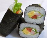 節分に△簡単サラダ恵方巻き☆手巻き風作り方16写真