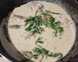 オイルサーディンマスタードクリームパスタ作り方4写真