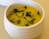 食物繊維たっぷり。わかめの茶碗蒸し作り方3写真