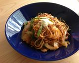 ひき肉と舞茸のナポリタン作り方6写真