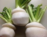 カブの鶏野菜あんかけ作り方1写真