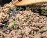 セロリの肉みそ作り方4写真