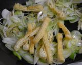 長ネギと油揚げのシンプル醤油炒め作り方4写真