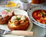 お魚ソーセージでお花ばたけトースト作り方12写真