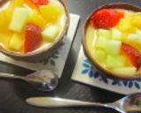 おしゃれで簡単☆フルーツ杏仁豆腐作り方6写真